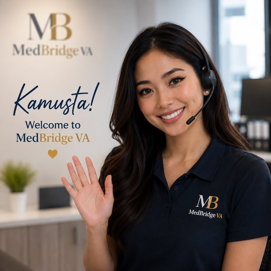 Kamusta! A MedBridge VA healthcare professional with a headset